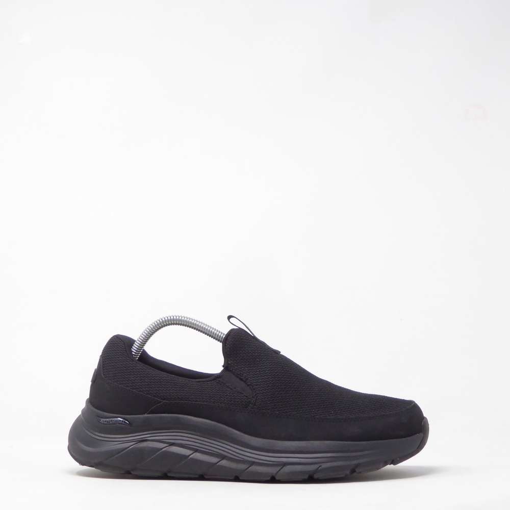 Skechers Mens Arch Comfort Flex Slip On Shoes Black 66751S Size 9